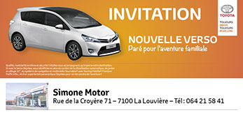 Toyota Simone Motor - invitation